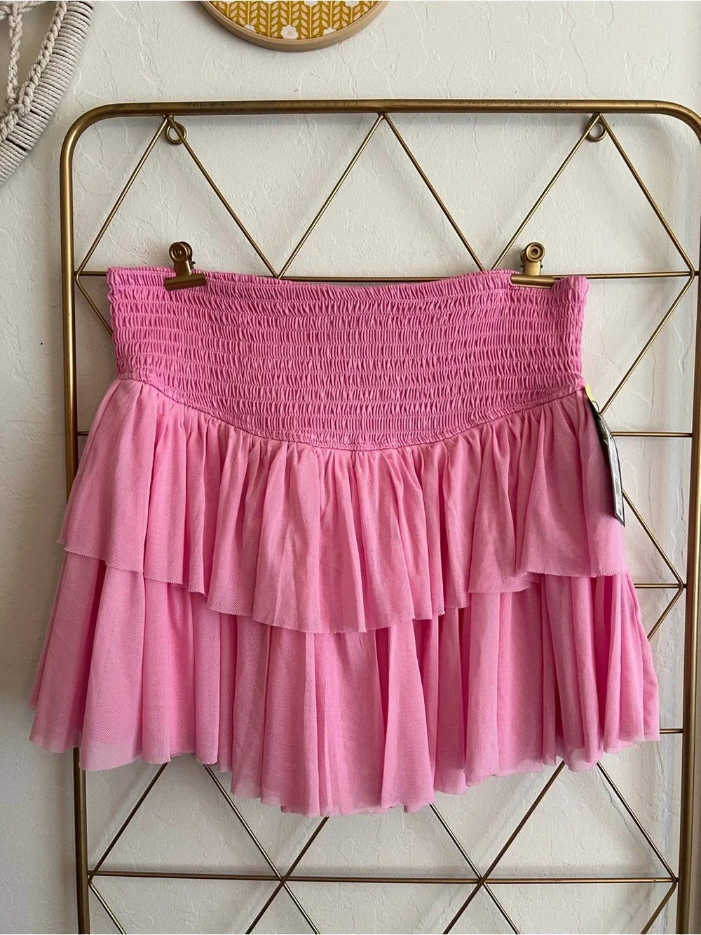 🆕 XL (14) | Art Class Girls Pink Tiered Ruffle Skirt
